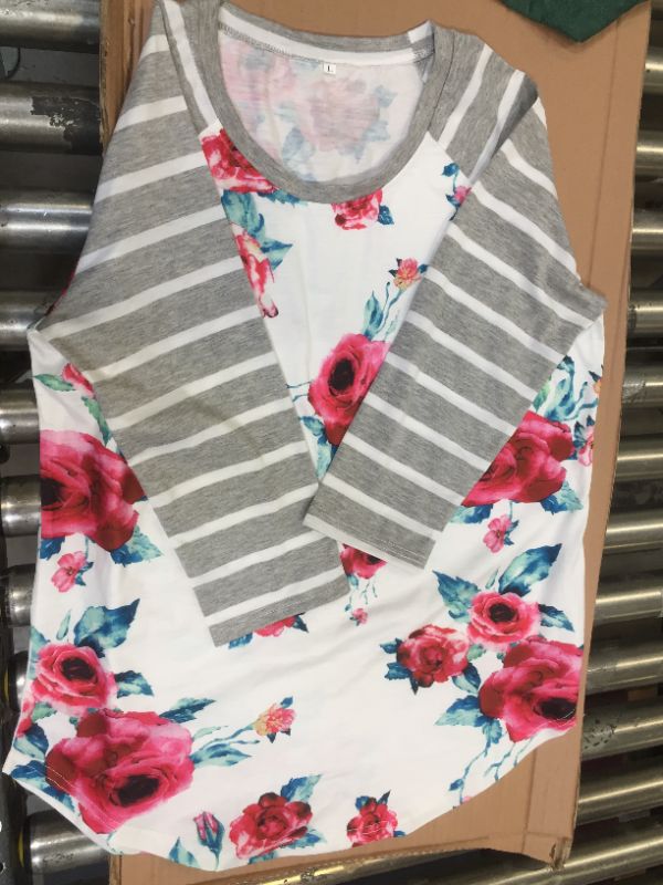 Photo 1 of WOMENS LARGE FLORAL LONG SLEEVE 