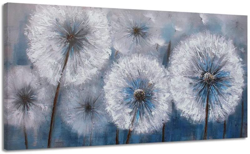 Photo 1 of Dandelion Painting Wall Art Canvas Print Picture for Living Room Large White Flower Flora Home Bedroom Decoration Modern Framed Artwork Decor
PICTURE IS TORN  SEE PICTURES FOR DAMAGES 