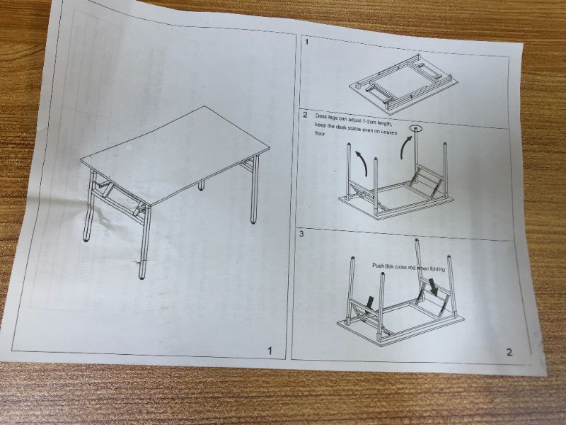 Photo 1 of 16X32  TABLE WITH FOLDING LEGS