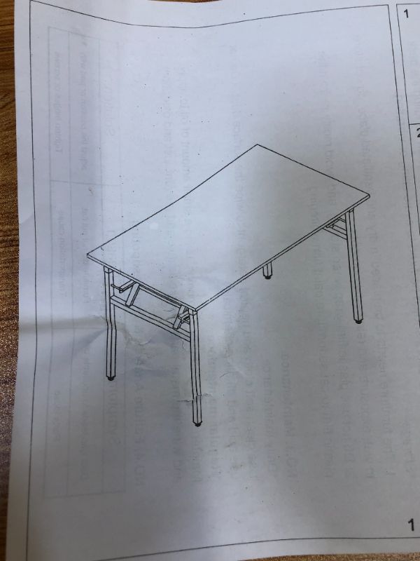 Photo 1 of 16X32  TABLE WITH FOLDING LEGS