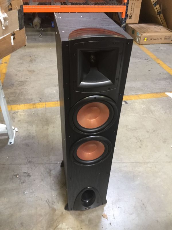 Photo 2 of Klipsch Synergy Black Label F-300 Floorstanding Speaker with Proprietary Horn Technology, Dual 8” High-Output Woofers, with Room-Filling Sound in Black
