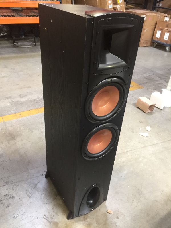 Photo 4 of Klipsch Synergy Black Label F-300 Floorstanding Speaker with Proprietary Horn Technology, Dual 8” High-Output Woofers, with Room-Filling Sound in Black
