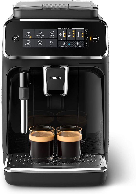 Photo 1 of Philips 3200 Series Fully Automatic Espresso Machine w/ Milk Frother, Black, EP3221/44
