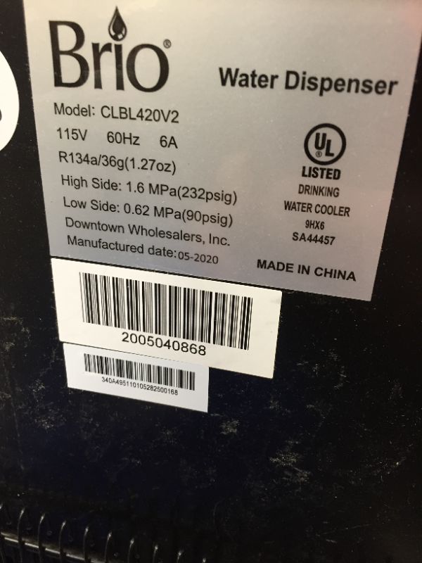Photo 3 of Brio Bottom Loading Cooler Water Dispenser Essential Series