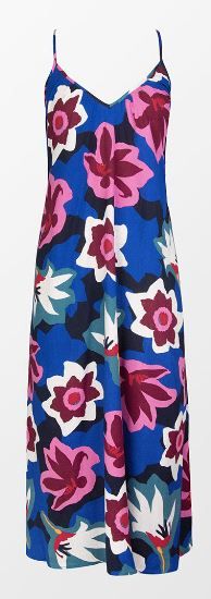 Photo 1 of Crystal Beach V-Neck Floral Backless Slip Dress
