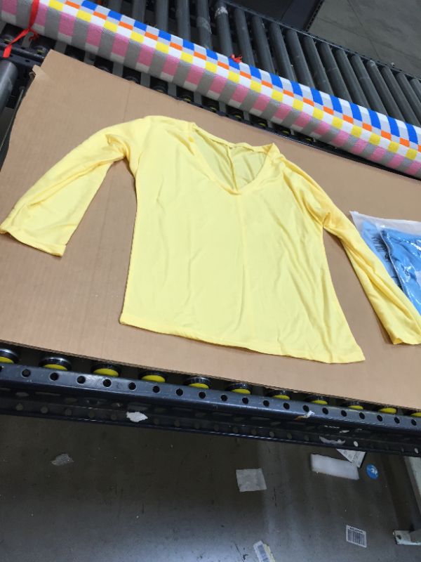 Photo 1 of long sleeve shirt yellow small women 