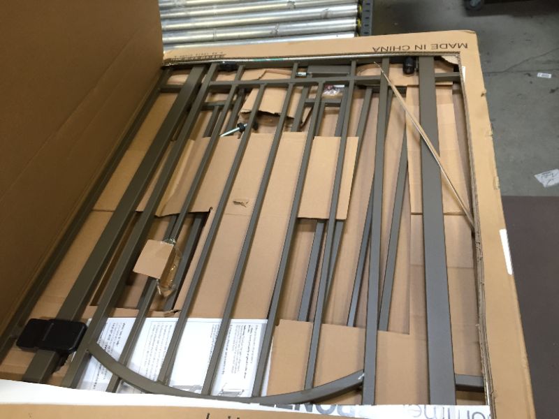 Photo 1 of Summer Multi-Use Decorative Extra Tall Walk-Thru Baby Gate, Metal, Bronze Finish - 36” Tall, Fits Openings up to 28.5” to 48” Wide, Baby and Pet Gate for Doorways and Stairways
