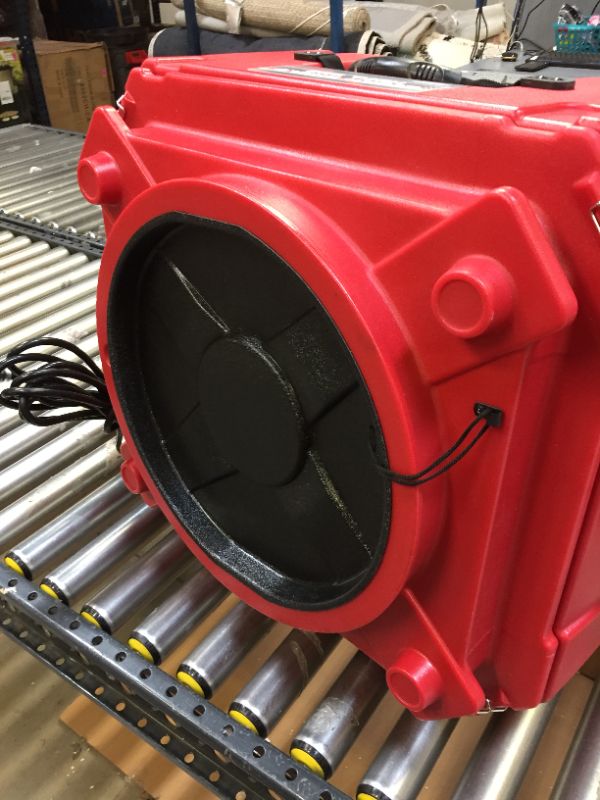 Photo 3 of HEPA Air Scrubber Water Damage Restoration Equipment for Mold Air Purifier, Negative Machine Airbourne Cleaner, Red

