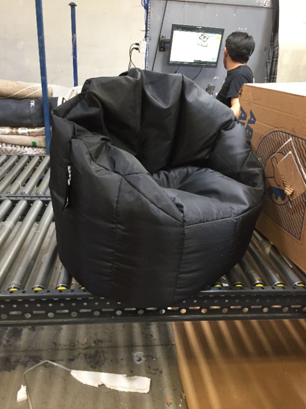 Photo 1 of Big Joe Milano Beanbag Chair Stretch Limo Black Smartmax
