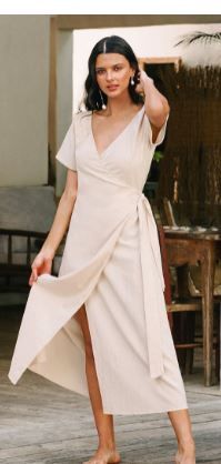 Photo 1 of Harleigh Wrap Tie Waist Dress L
