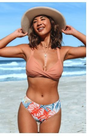 Photo 1 of Hanna Tropical Crisscross Tie Back Bikini S
