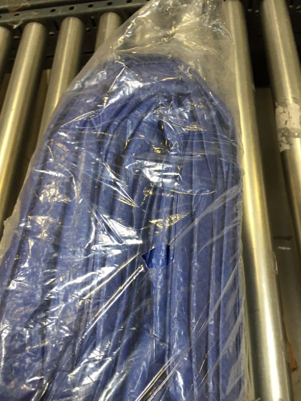 Photo 2 of 20X25 Waterproof Multi-Purpose Poly Tarp – Blue Tarpaulin Protector for Cars, Boats, Construction Contractors, Campers, and Emergency Shelter. Rot, Rust and UV Resistant Protection Sheet
