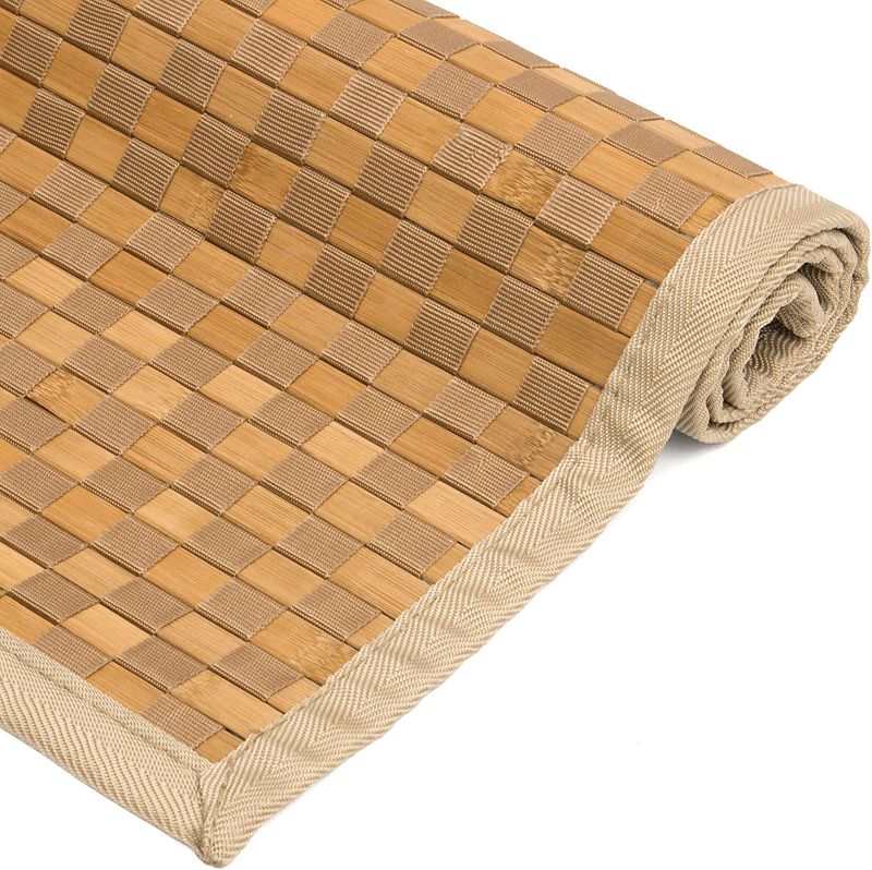 Photo 1 of ORIENTAL Furniture Checkerboard Rug - Natural, 5x8
