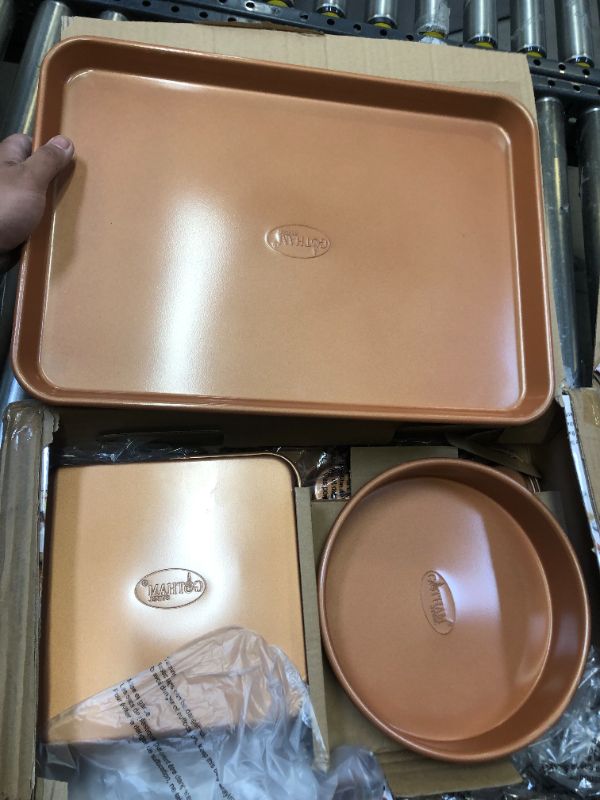 Photo 2 of 5-Piece Copper Non-Stick Ti-Ceramic Ultimate Bakeware Set