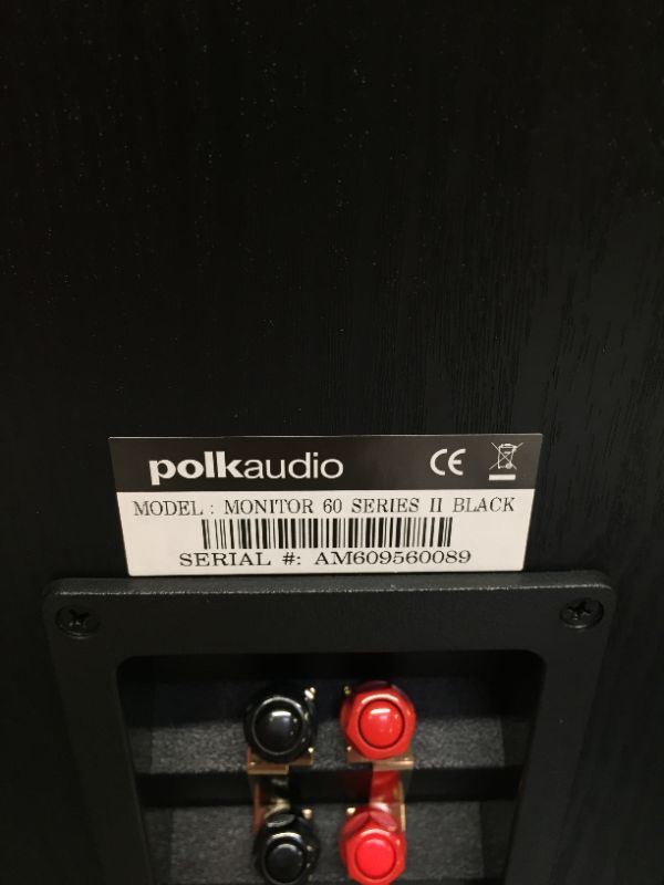 Photo 3 of Polk Audio Monitor 60 Series II Floorstanding Speaker (Black, Single) - Bestseller for Home Audio | Affordable Price | 1" Tweeter, (3) 5.25" Woofers
