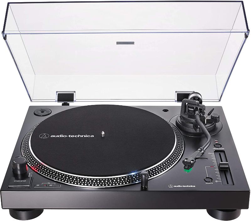 Photo 1 of Audio-Technica AT-LP120XUSB-BK Direct-Drive Turntable (Analog & USB), Fully Manual, Hi-Fi, 3 Speed, Convert Vinyl to Digital, Anti-Skate and Variable Pitch Control Black
