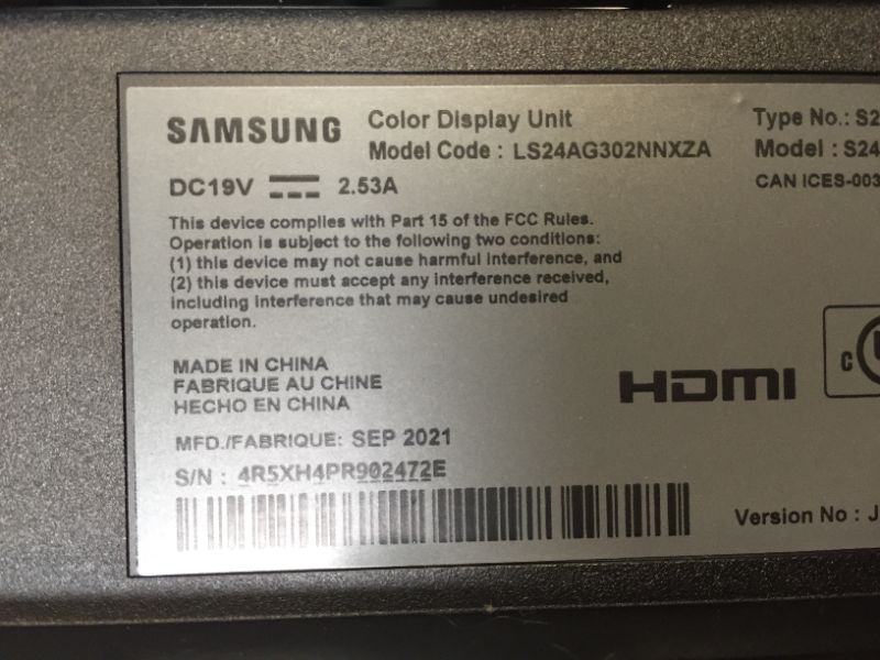 Photo 5 of Samsung - Odyssey AG3 24" Flat FHD 1ms AMD FreeSync Gaming Monitor - Black
