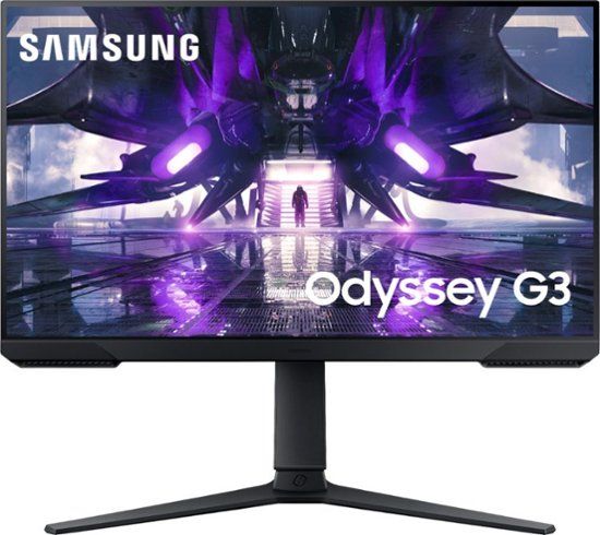 Photo 1 of Samsung - Odyssey AG3 24" Flat FHD 1ms AMD FreeSync Gaming Monitor - Black
