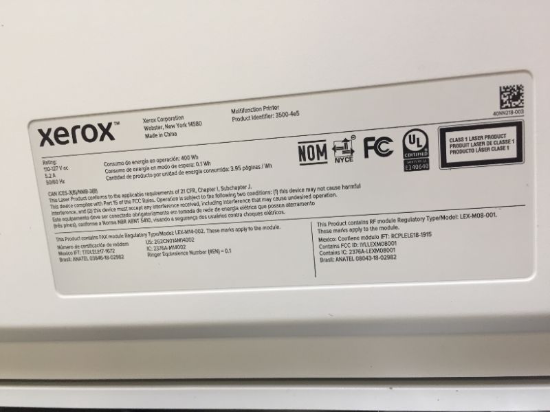 Photo 2 of Xerox Multifunctional Color Laser Printer - C235/DNI
