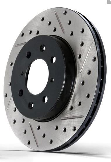 Photo 1 of StopTech® 127.47032L - Sport Drilled and Slotted 1-Piece Rear Driver Side Brake Rotor
