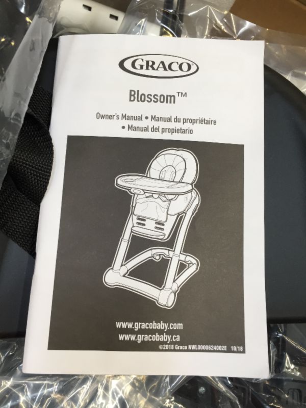 Photo 2 of Graco Blossom 4-in-1 Convertible High Chair Seating System - Studio