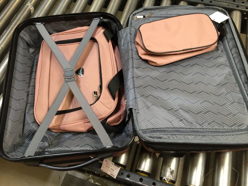 Photo 3 of Travelers Club 3-Pc. Luggage Set Rose Gold