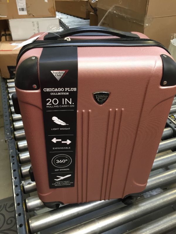 Photo 2 of Travelers Club 3-Pc. Luggage Set Rose Gold