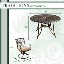 Photo 1 of Hanover Traditions 60 In. Round Cast-top Table. TABLE ONLY.