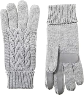 Photo 1 of isotoner Women's Cable Knit Gloves with Touchscreen Palm Patches
