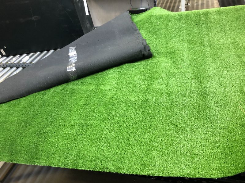 Photo 2 of Artificial Grass Turf Lawn-6 Feet x 10 Feet, 0.4" Indoor Outdoor Rug Synthetic Grass Mat Fake Grass