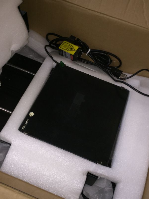 Photo 1 of ANYCUBIC MEGA PRO FDM 3D Printer Kit, 2 in 1 3D Stereo Printer & Laser Engraving, Smart Auxiliary Leveling, DIY Printer Works with TPU/PLA/ABS, Print Size 8.2(L) x 8.2(W) x 8.0(H) inches