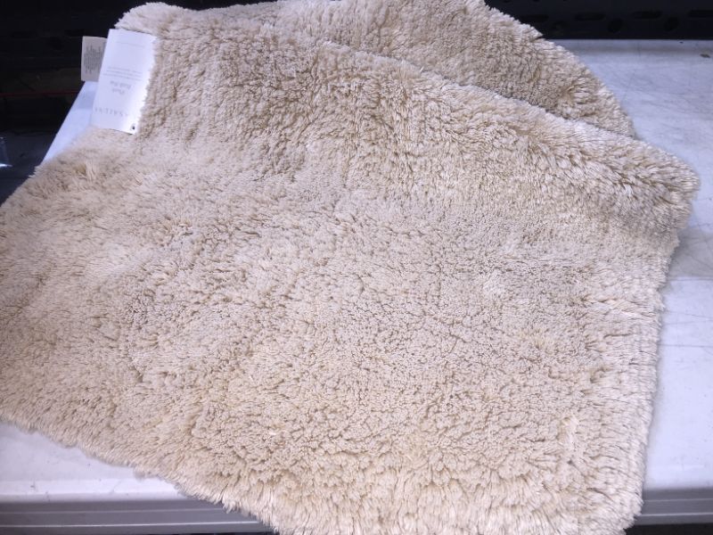 Photo 2 of 21"x34" Ultra Soft Tufted Bath Rug Sand - Casaluna