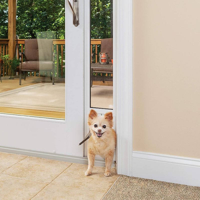 Photo 2 of PetSafe 1-Piece Sliding Glass Door for Dogs and Cats - Fits 81 in to 96 in Patio Panel Sliding Glass Doors - Adjustable Frame - No Cutting DIY Installation...
