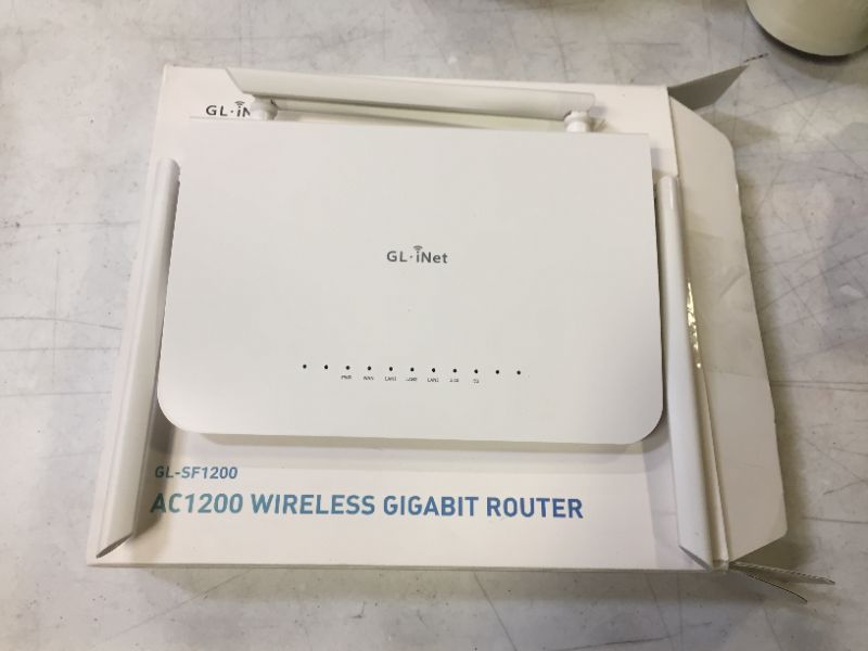 Photo 2 of GL.iNet GL-SF1200 ? AC1200, 4 Gigabit Ethernet Ports Router, 300Mbps+837Mbps Wi-Fi, 128MB RAM, 16MB Nor Flash, OpenWrt pre-Installed, OpenVPN & WireGuard Pre-Installed, with Power Adapter & Cables
