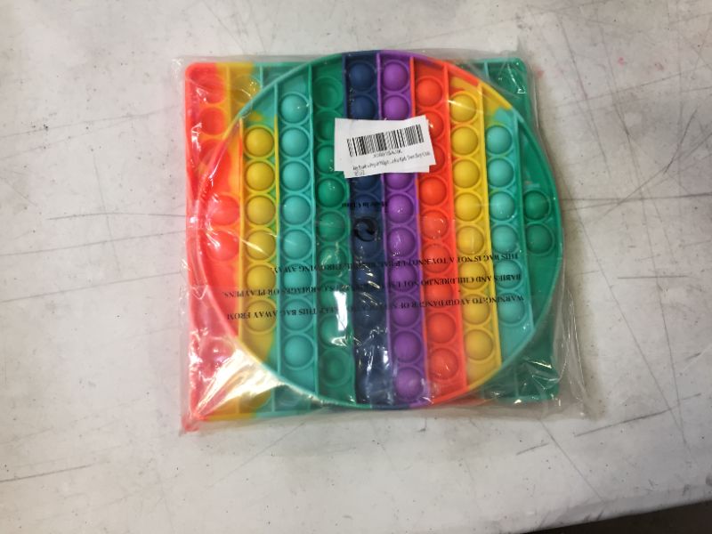 Photo 1 of Big Jumbo Pop Fidget Toy It Bubble Figit Sensory Popper Cheap Circle Square Giant Huge Mega Large Massive Rainbow 100 Popping ADHD Anxiety Stress Relief Game Silicone Gift for Kids Teen Boy Girls
