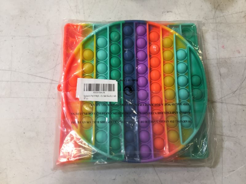 Photo 1 of Big Jumbo Pop Fidget Toy It Bubble Figit Sensory Popper Cheap Circle Square Giant Huge Mega Large Massive Rainbow 100 Popping ADHD Anxiety Stress Relief Game Silicone Gift for Kids Teen Boy Girls
