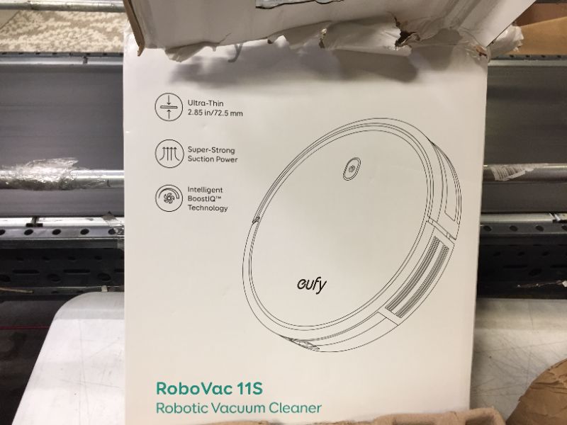 Photo 5 of eufy by Anker,BoostIQ RoboVac 11S (Slim), Robot Vacuum Cleaner, Super-Thin, 1300Pa Strong Suction, Quiet, Self-Charging Robotic Vacuum Cleaner, Cleans Hard Floors to Medium-Pile Carpets
