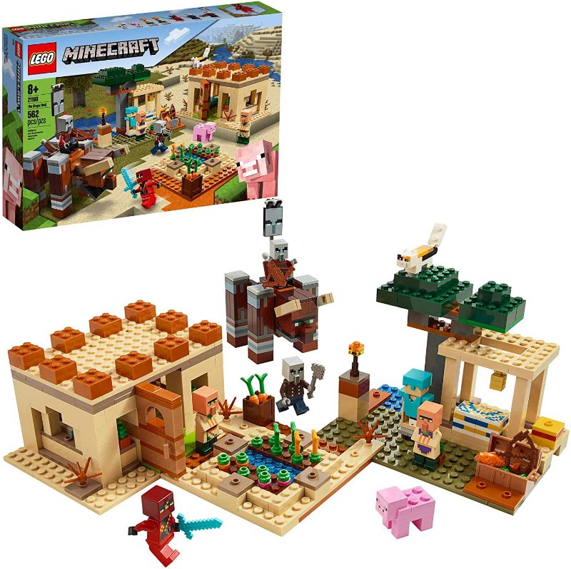 Photo 1 of LEGO Minecraft The Villager Raid 21160 Building Toy Action Playset for Boys and Girls Who Love Minecraft (562 Pieces)
