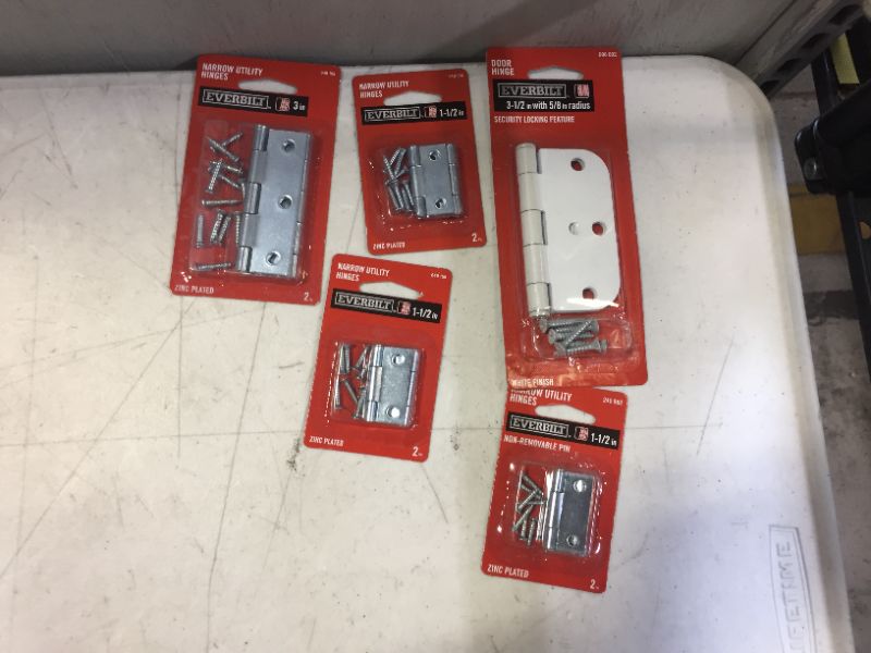 Photo 1 of Everbilt various types of door hinges 5 pack 