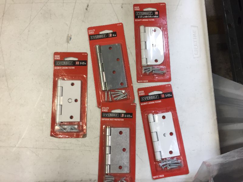 Photo 1 of Everbilt various types of door hinges 5 pack 