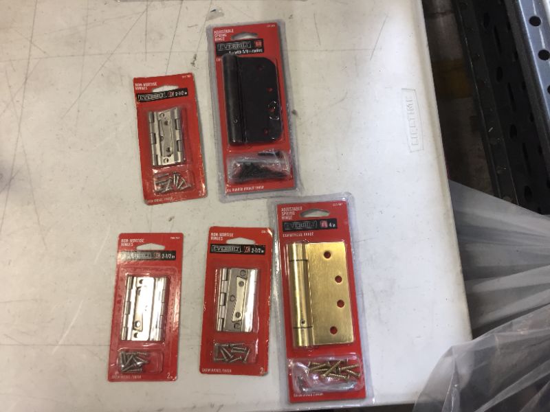 Photo 1 of Everbilt various types of door hinges 5 pack 