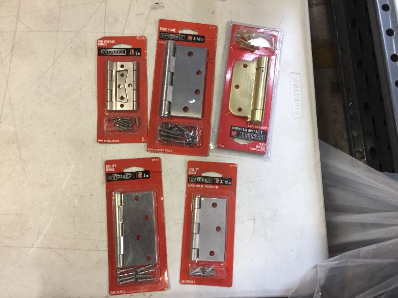 Photo 1 of Everbilt various types of door hinges 5 pack 