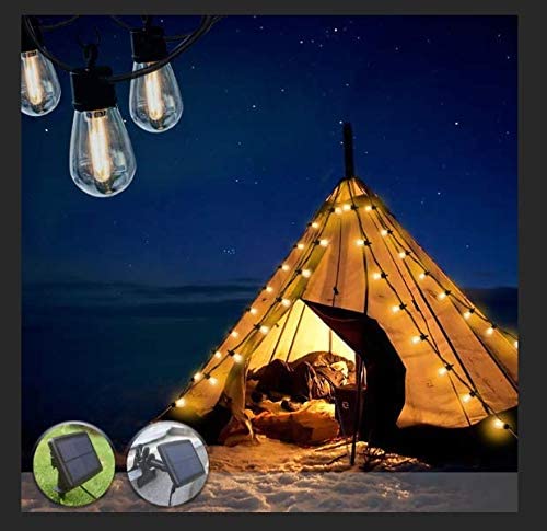 Photo 1 of Bondfree Solar String Lights outdoor-27ft Shatterproof Waterproof IP65 LED Bulbs,USB Extension Cable & Remote Control,Energy Saving Decor Create Bistro Ambience On Patio Tents Backyard Cafe Umbrella
