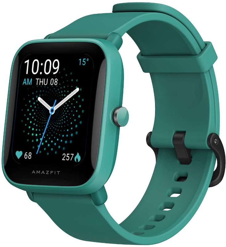 Photo 1 of Amazfit Bip U Pro Smart Watch with Alexa Built-In for Men Women, GPS Fitness Tracker with 60+ Sport Modes, Blood Oxygen Heart Rate Sleep Monitor, 5 ATM Waterproof, for iPhone Android Phone (Green)
