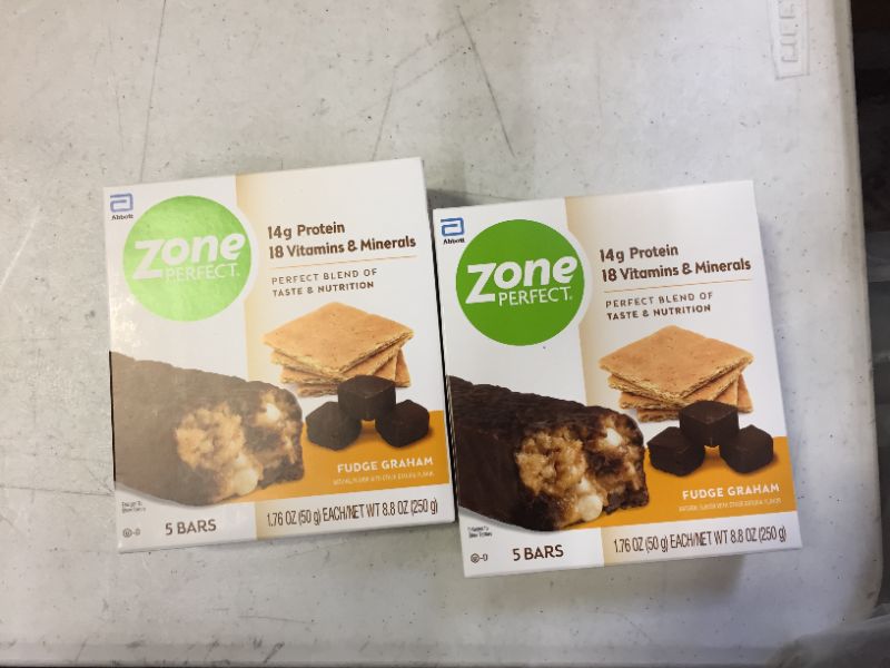 Photo 2 of Zone Perfect Fudge Graham, 5 bars- 8.8 oz, 2 pack expired Mar/1/2022
