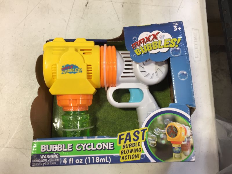 Photo 1 of Maxx Bubbles Cyclone Toy Blaster with Bonus Bubble Solution