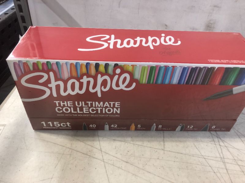 Photo 2 of Sharpie 1983255 Permanent Markers Ultimate Collection, Fine and Ultra Fine Points, Assorted Colors, 115 Count