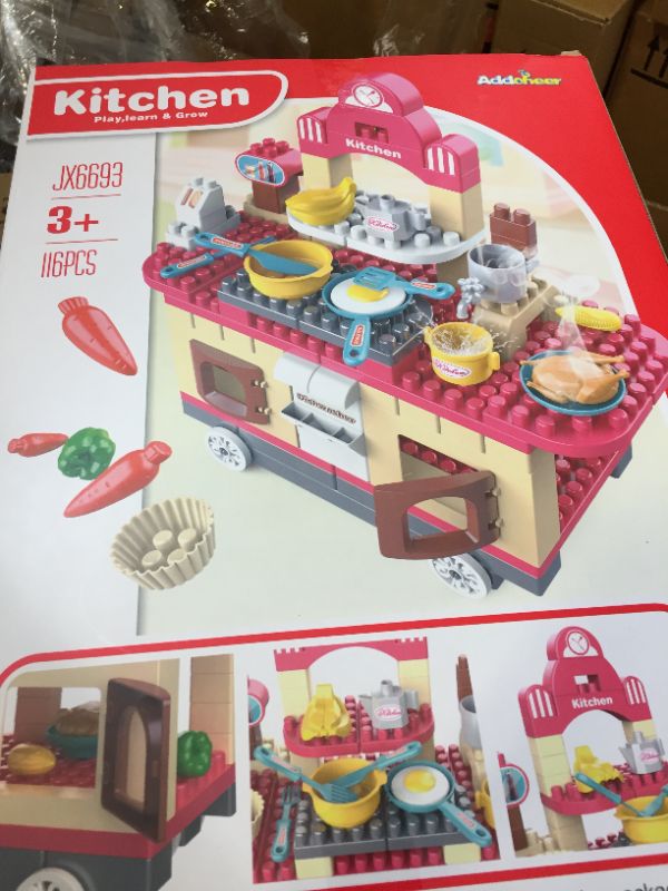 Photo 2 of ADDCHEER 116 PCS BUILDING BLOCKS TOY SET MINI HOUSE KITCHEN