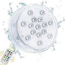 Photo 1 of Oralys Pool Lights for Above Ground Pools,16 Colors Submersible LED Lights with RF Remote,IP68 Waterproof Magnetic Pond Lights with 16 Updated Suction Cups,Underwater Lights for Bathtub Hot Tub-1 Pack