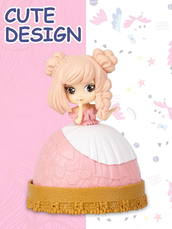 Photo 1 of Cupcake Dolls Toys Transform from Cake to Mini Pricess Dolls 5 Inches, YULOMI Kids Girl Gift Set Doll Toy for Kids and Preschoolers,3 Years and Up